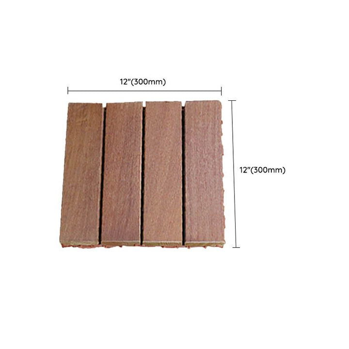 Lisslune | Classic Waterproof Terrace Decking Interlocking Composite Tiles