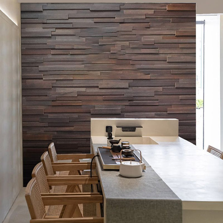 Lisslune | Wood Wall Panel Modern Simple Home Living Room Wall Panel (1-Pack)