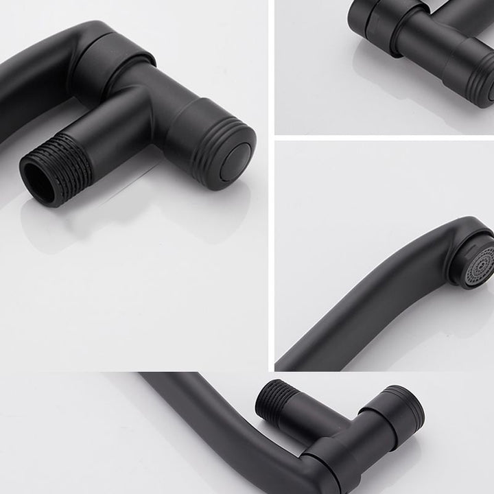 Lisslune | Shower Bath Filler Wall Mount Copper Low Arc Knob Handle Bathtub Faucet Trim
