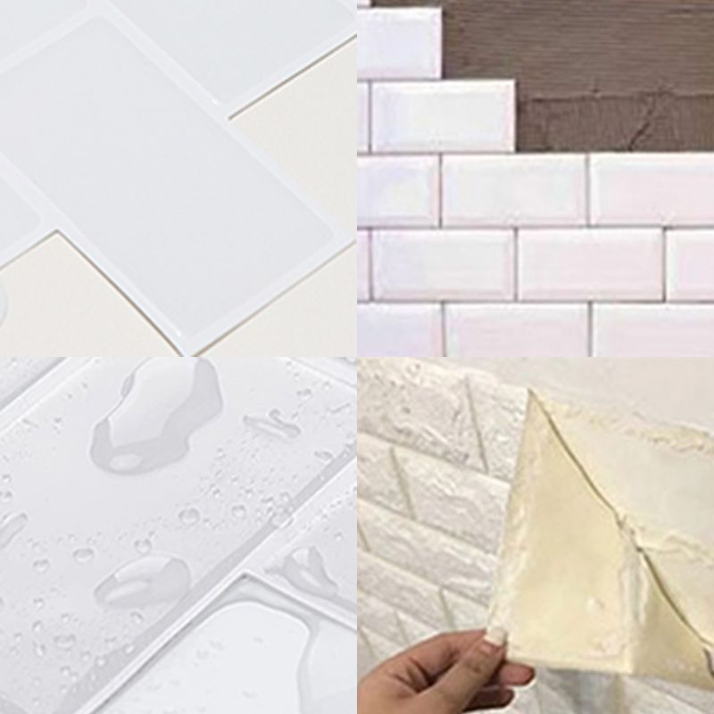 Lisslune | Subway Tile Wallpaper Plastic Waterproof Removable & Stick Subway Tile