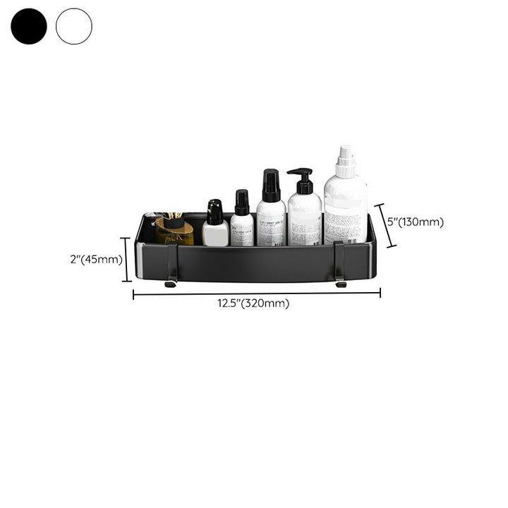 Lisslune | Modern Black-White Metal Bath Hardware Set Bath Rack Bathroom Hardware Set