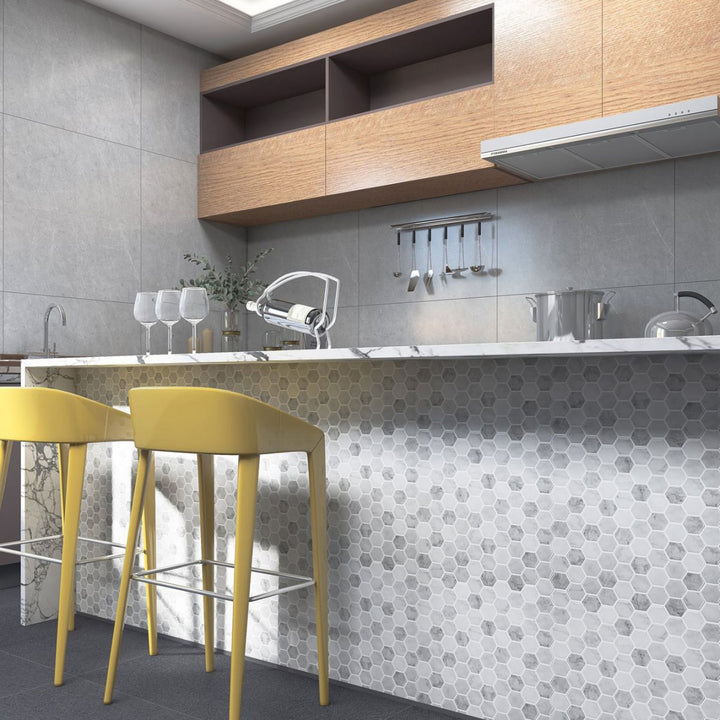 Lisslune | Mosaic tiles for peeling and sticking Modern style wallpaper with square shape