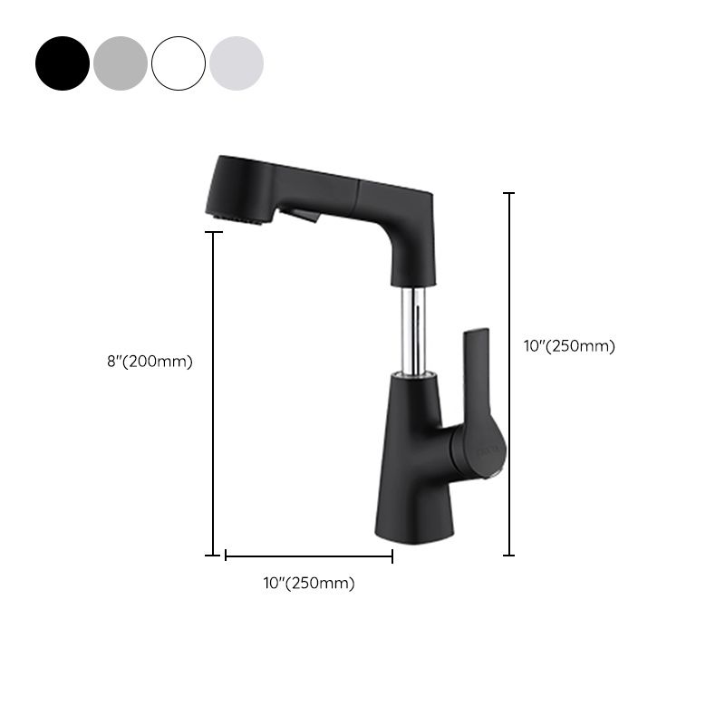 Lisslune | Swivel Spout Basin Tap Brass Bathroom Low Arc Lift Tap