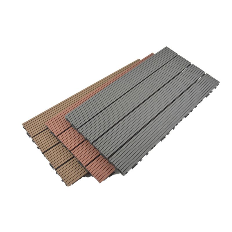 Lisslune | Wire brushed wooden floor tiles Click-Lock engineered wood for patio garden