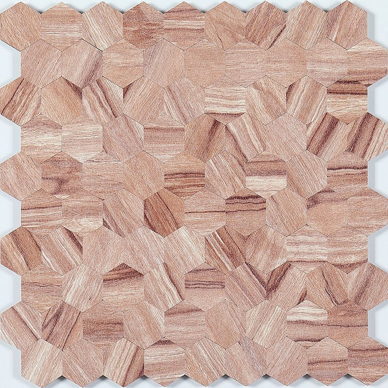 Lisslune | Hexagonal Mosaic Tiles Metal Peel and Stick Tiles for Kitchen and Bathroom, 11.8" x 11.8"