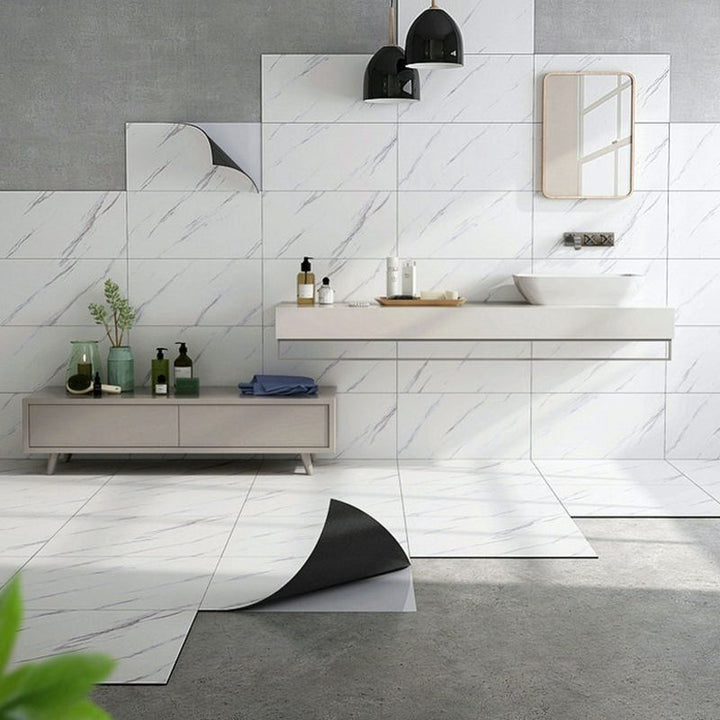 Lisslune | Wall floor tiles Wallpaper Marble pattern Waterproof wall elements