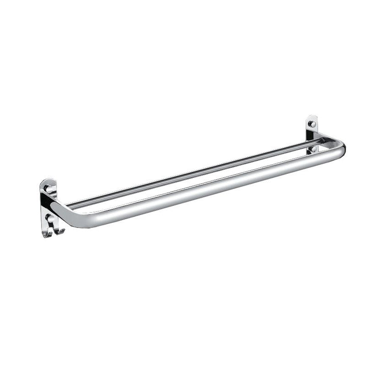 Lisslune | Chrome Modern Bathroom Hardware Set Stainless Steel Towel Hook/Towel Bar & Bath Shelf