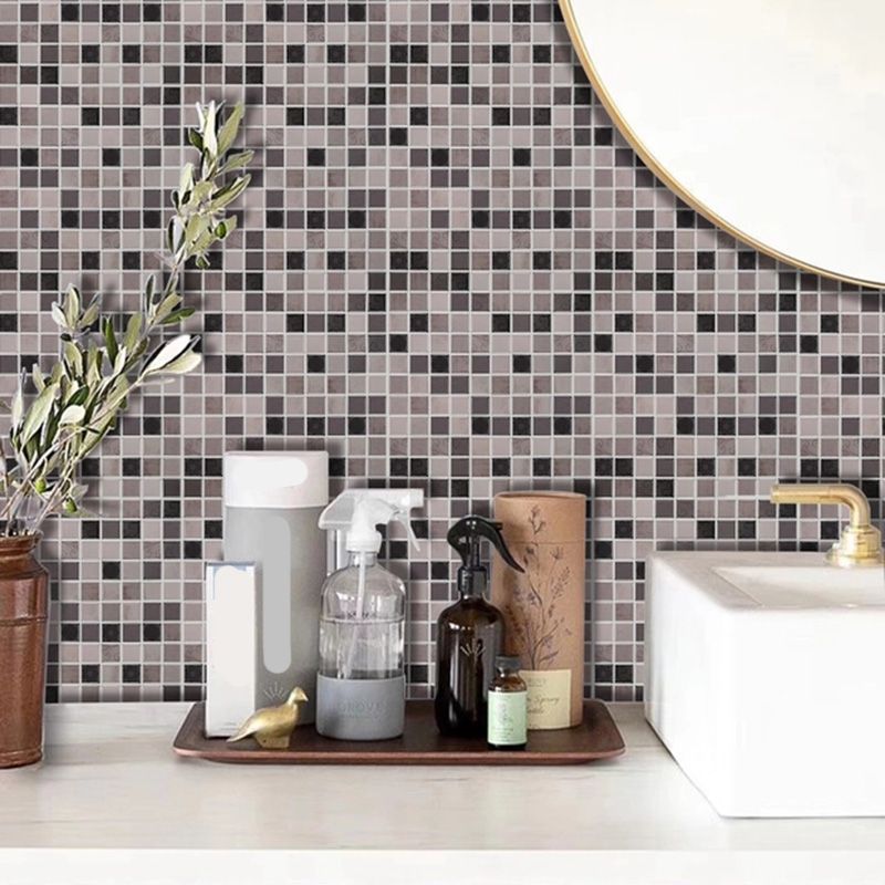 Lisslune | Peel & Stick Mosaic Tile Square Plastic Waterproof Peel and Stick Tiles for the Kitchen