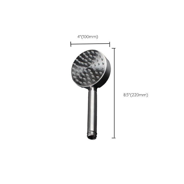 Lisslune | Modern round shower head 304 stainless steel handheld shower head