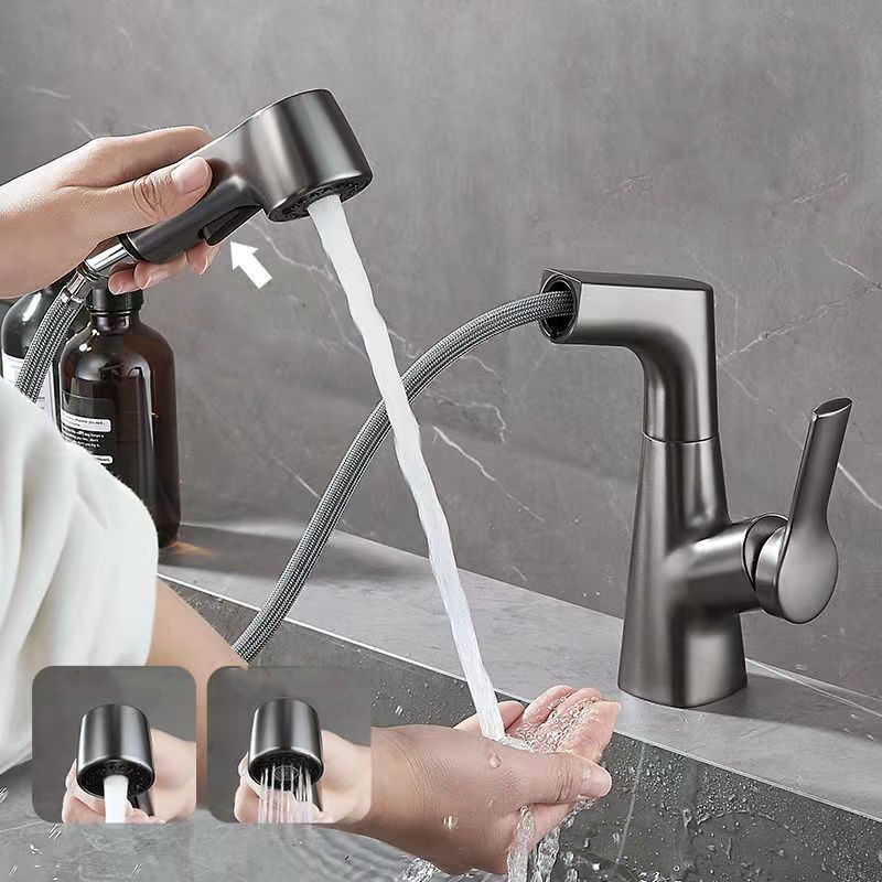Lisslune | Modern centerset faucet with single lever handle for countertop washbasin bathroom fixture