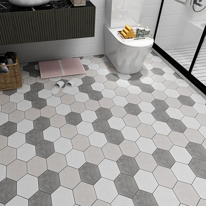 Lisslune | Modern PVC Flooring Peel and Stick Geometric Printed Vinyl Floor Planks