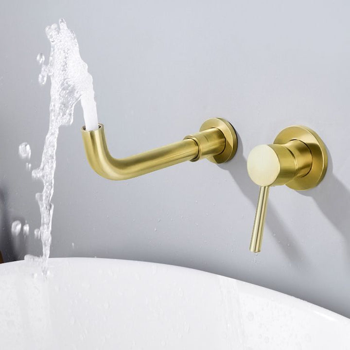 Lisslune | Modern Brass Roman Bathtub Faucet with 1 Lever Handle Bathtub Faucet
