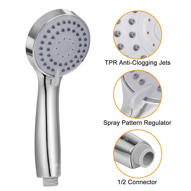 Lisslune | Round Dual Shower Heads Traditional Style Wall Mounted Dual Shower