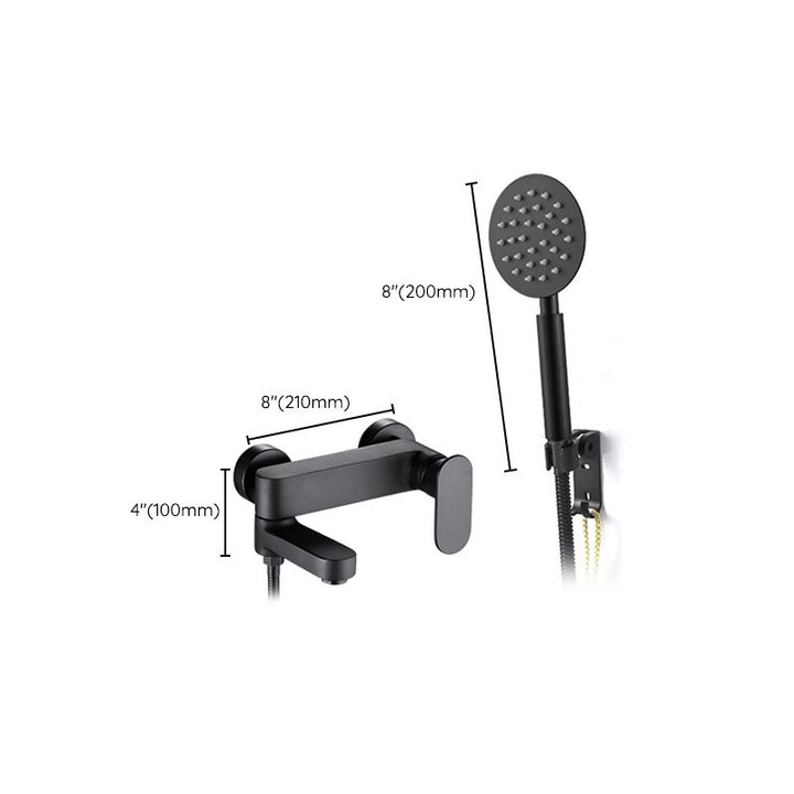 Lisslune | Modern Wall-Mounted Bathtub Faucet Trim Metal Single-Lever Bathtub Faucet Trim