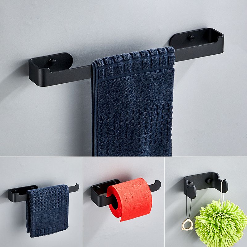 Lisslune | Aluminum Alloy Bathroom Set 4-piece Modern Style Bathroom Hardware Set