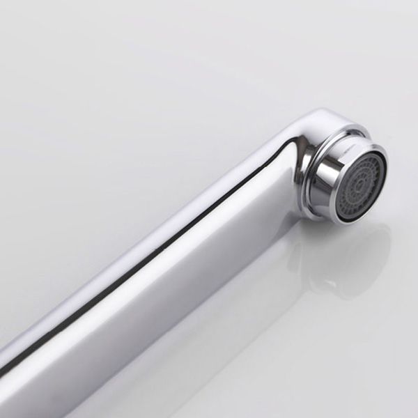 Lisslune | Contemporary Wall Mounted Bathroom Faucet Knob Handle Low Arc Swivel Solid Brass Faucet