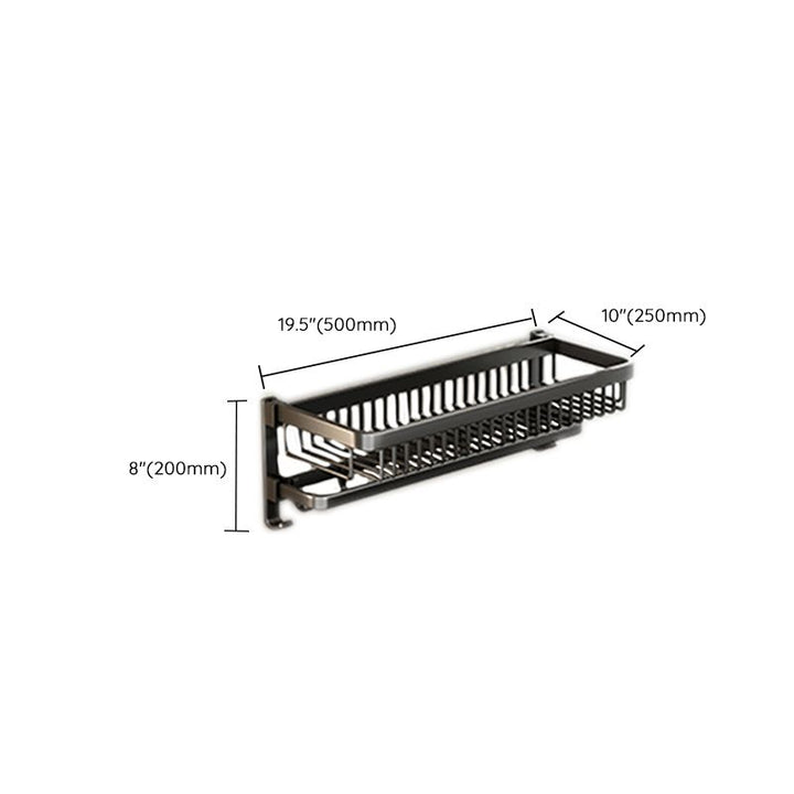 Lisslune | Modern Bathroom Accessories Set Black Bath Shelf Bath Accessories Set