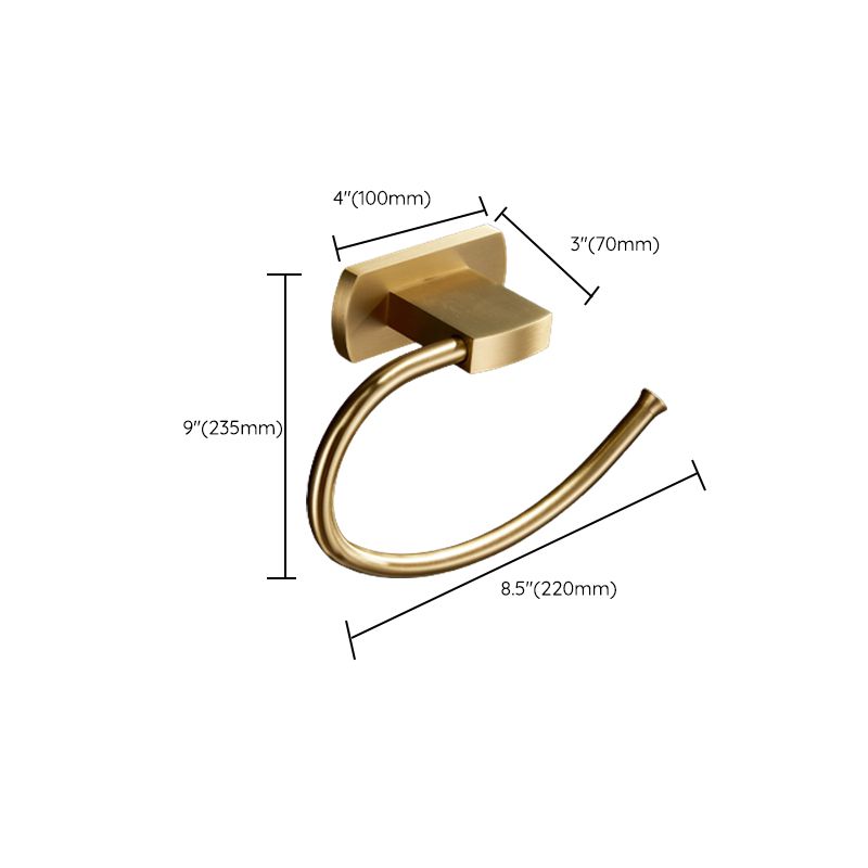Lisslune | Traditional Golden Bath Accessories Set Brass Bathroom Accessories Kit