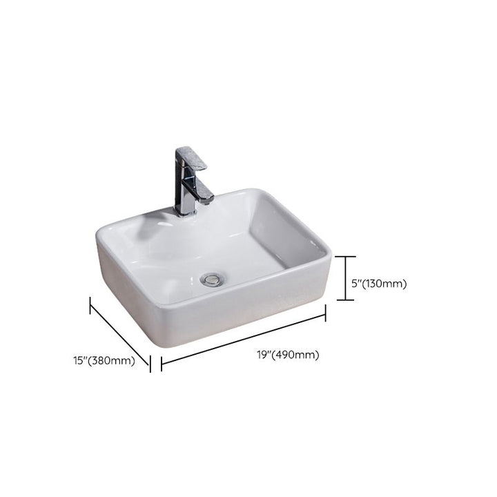 Lisslune | Modern Basin Solid Color Porcelain Sink