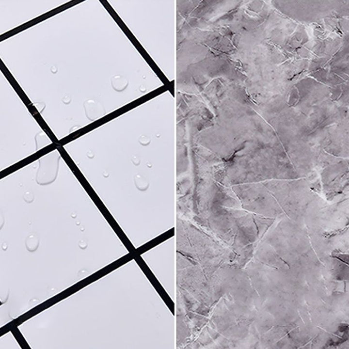 Lisslune | Mosaic Tile Peel and Stick Tile PVC Kitchen Bathroom Back Wall Peel and Stick Wall Tile