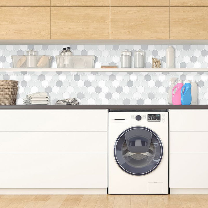 Lisslune | Mosaic tiles peeling off & sticking tiles PVC kitchen and bathroom back panel peeling off and sticking tiles