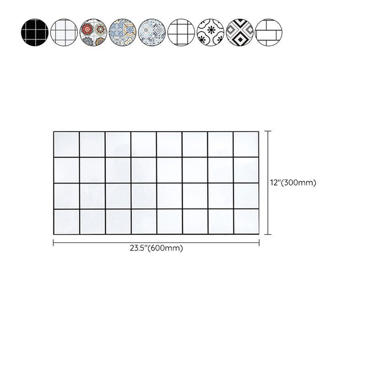 Lisslune | Modern Mosaic Tiles Waterproof Peel and Stick Back Wall Tile for the Kitchen