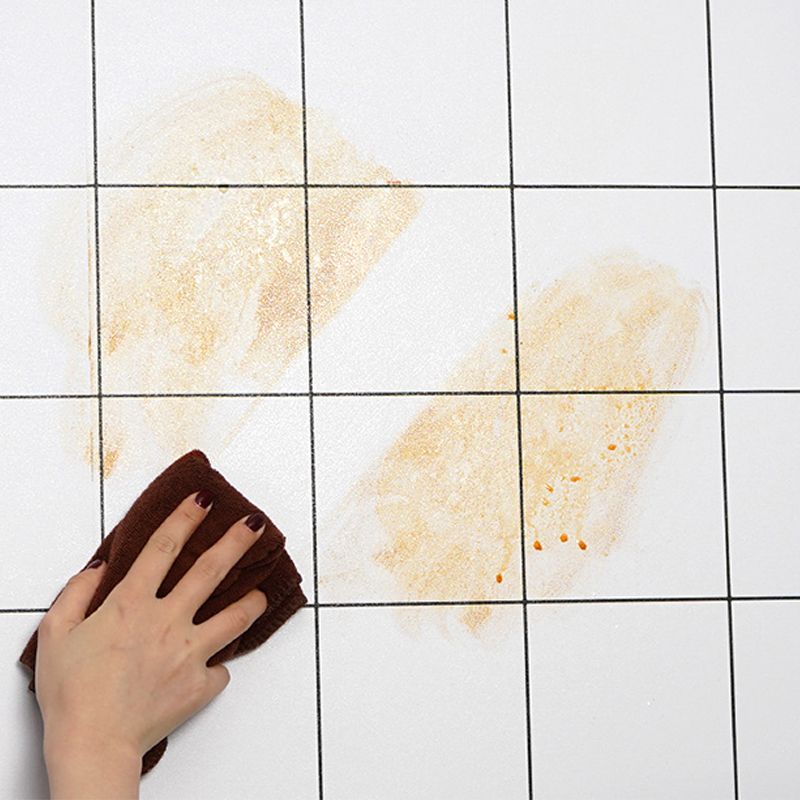 Lisslune | Modern Peel and Stick Tiles PVC Square Wallpaper for Kitchen and Bathroom Splashback