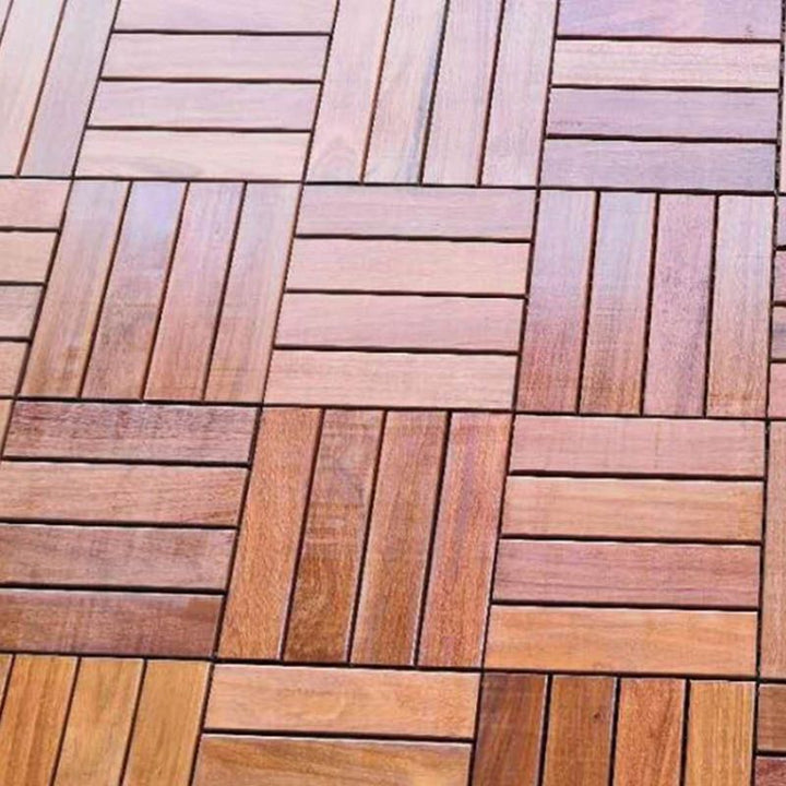 Lisslune | Classic Waterproof Terrace Decking Interlocking Composite Tiles