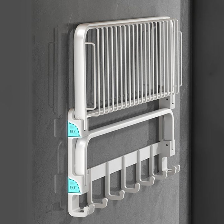Lisslune | Modern Bathroom Accessory Set White Paper Holder Bathroom Shelf Bathroom Fittings Set