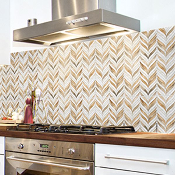 Lisslune | Contemporary Mosaic Tile Peel and Stick Tile Kitchen Backsplash Peel and Stick Wall Tile