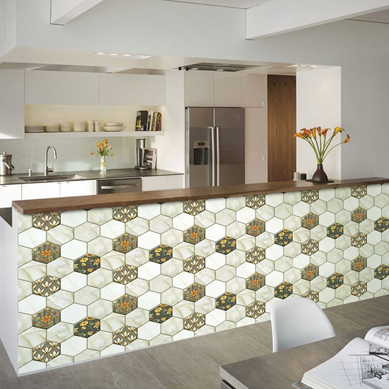 Lisslune | Peel and Stick Hexagonal Tiles Waterproof Peel & Stick Tile for Shower 2-Pack