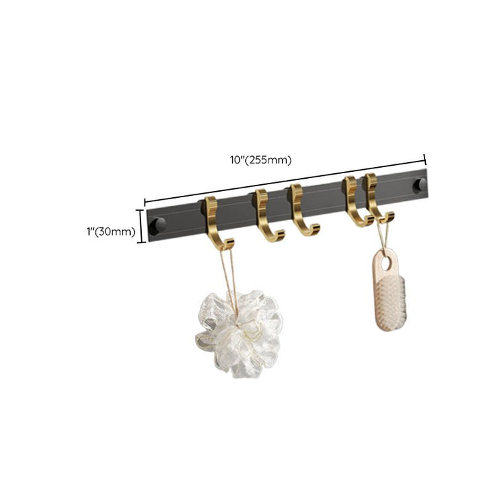 Lisslune | Contemporary stainless steel bathroom accessories as a single piece or in a set in black and gold