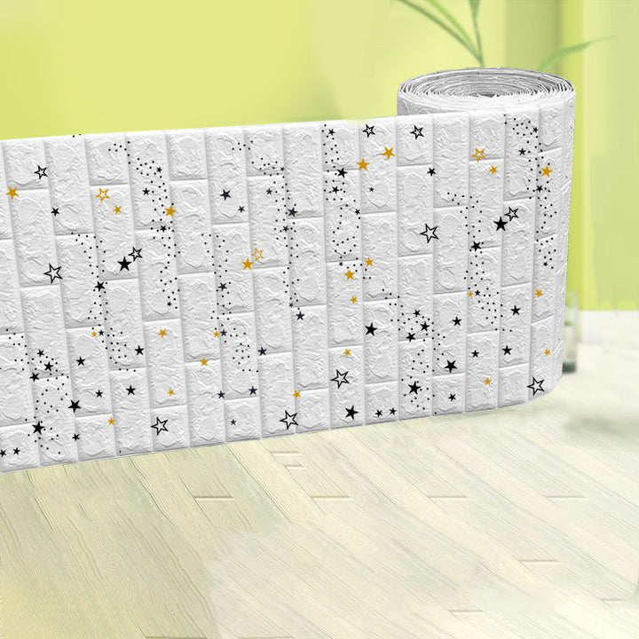 Lisslune | Modern Pearl Wainscoting Waterproof PVC Wall Access Panel Peel and Stick Wall Tile