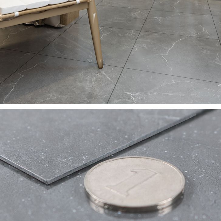 Lisslune | Peel and Stick Vinyl Floor Low Gloss Vinyl Floor with Marble Look
