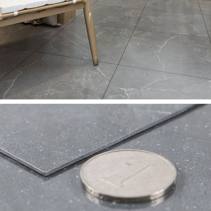 Lisslune | Peel and Stick Vinyl Floor Low Gloss Vinyl Floor with Marble Look