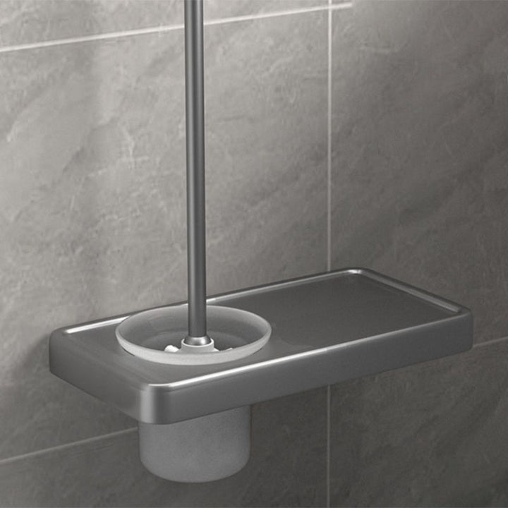 Lisslune | Modern gray bathroom hardware set towel bar paper holder bathroom accessory set