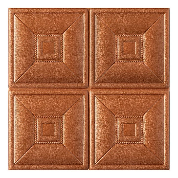 Lisslune | Glam Style Foam Water-Resistant Wall Cladding Living Room 3D Embossing Wall Cladding
