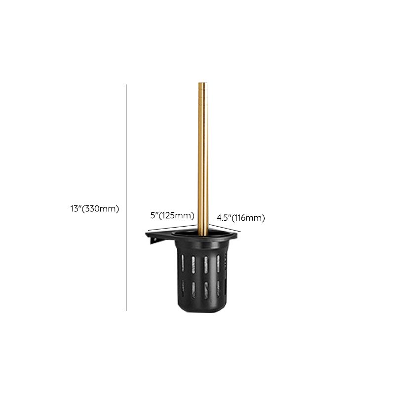 Lisslune | Contemporary Bath Accessories Set Black & Golden Bath Shelf/Towel Bar