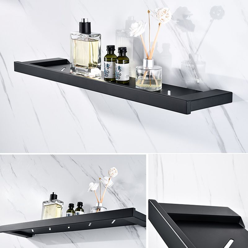 Lisslune | 5-piece Modernism Bath Accessory Set in Matte Black Stainless Steel