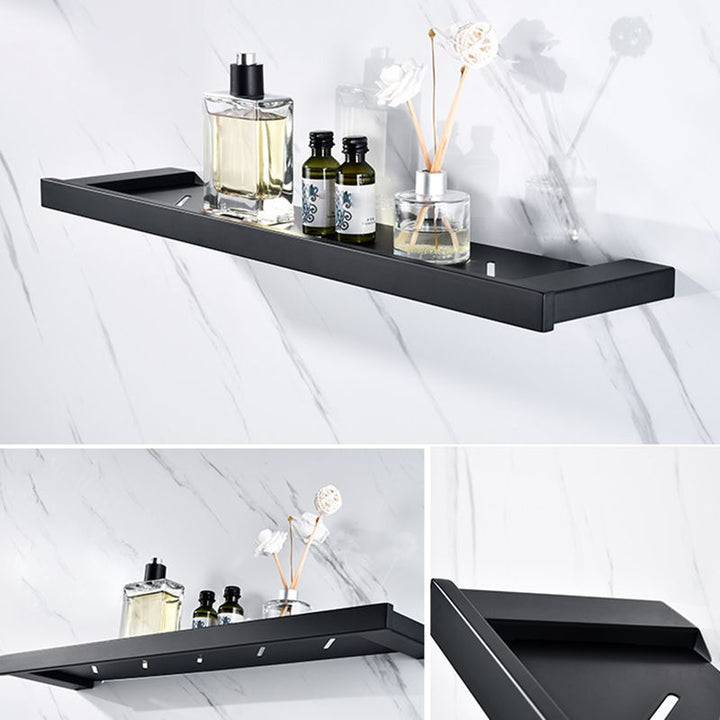 Lisslune | 5-piece Modernism Bath Accessory Set in Matte Black Stainless Steel