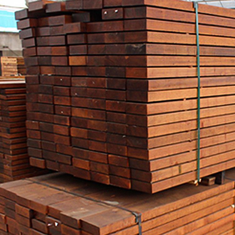 Lisslune | Modern solid hardwood flooring Merbau wood side cladding for terrace