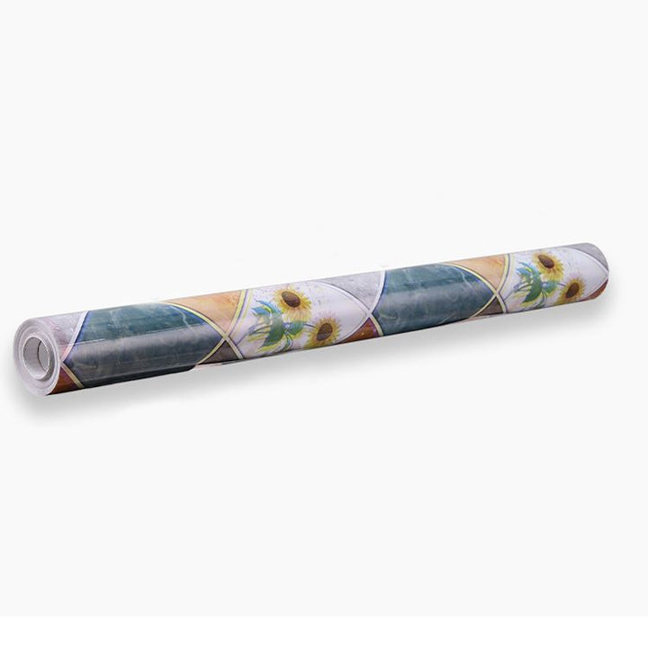 Lisslune | Modern Peel and Stick Back Wall Tiles PVC Wallpaper for Floor and Wall