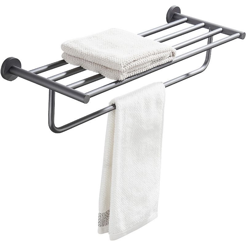 Lisslune | Traditional Gray Brass Bathroom Hardware Set Towel Bar Bathroom Hardware Set