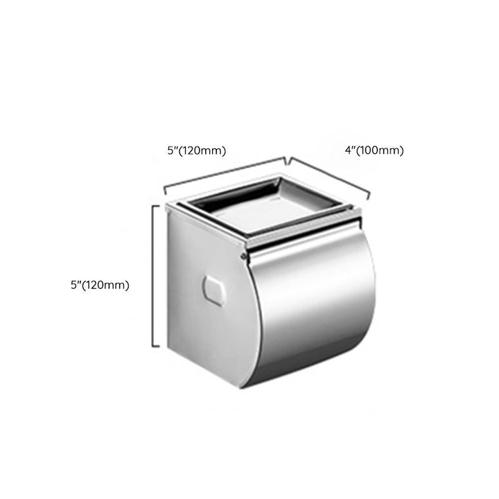 Lisslune | Modern Stainless Steel Bath Shelf Paper Holder Bathroom Accessory Set