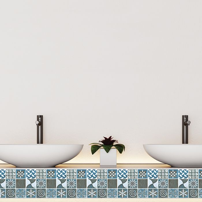 Lisslune | Modern Back Wall Tile Smooth Self-Adhesive Wall Tile for the Bathroom