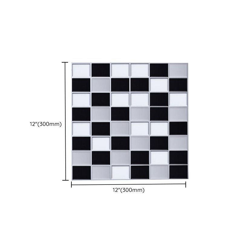 Lisslune | Peel & Stick Mosaic Tile Square Plastic Waterproof Peel and Stick Tiles for the Kitchen