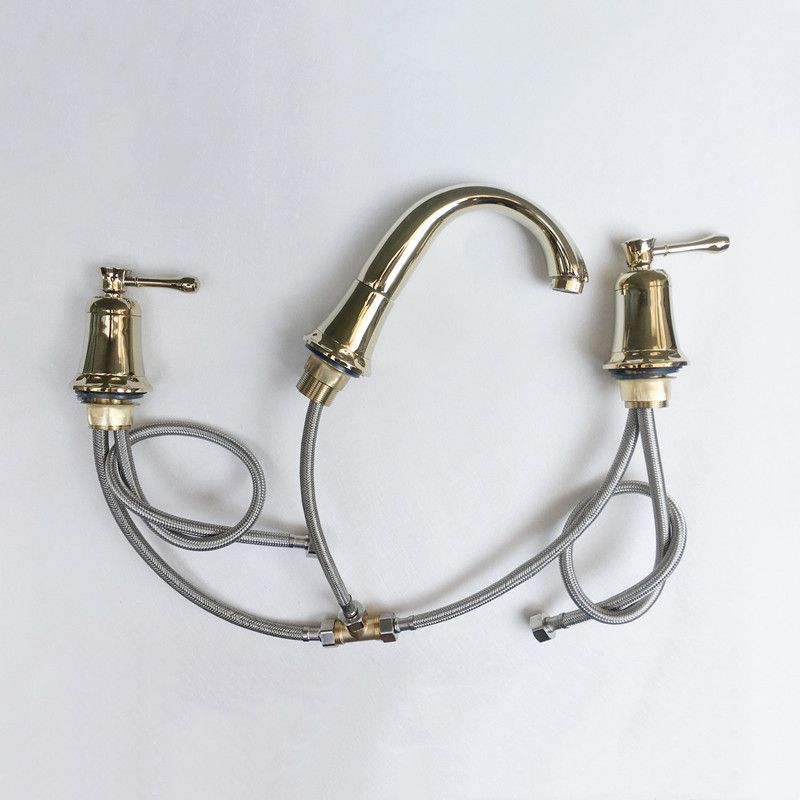 Lisslune | Glam Style Faucet Widely used sink faucet with 2 handles and 3 holes