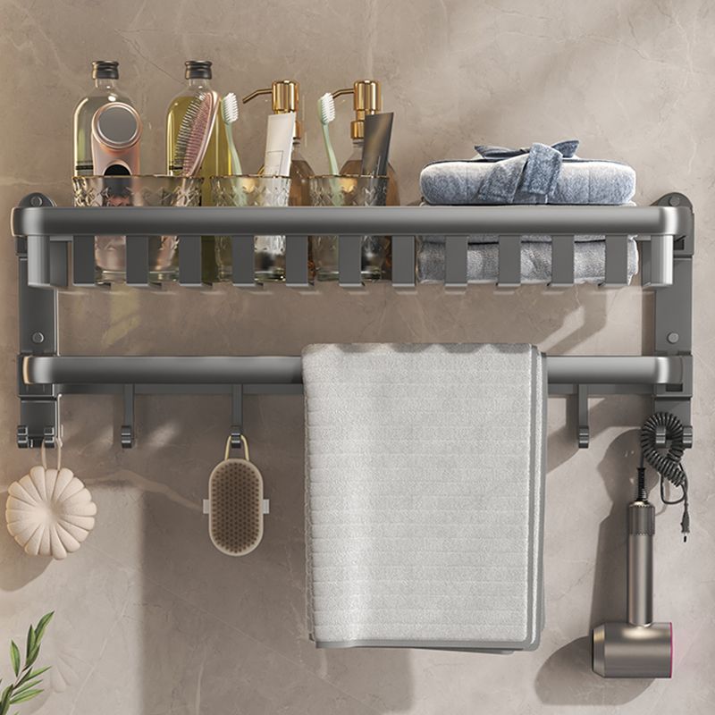 Lisslune | Modern Bathroom Accessories Set Gray Bathroom Shelf Paper Holder Bathroom Accessories Kit