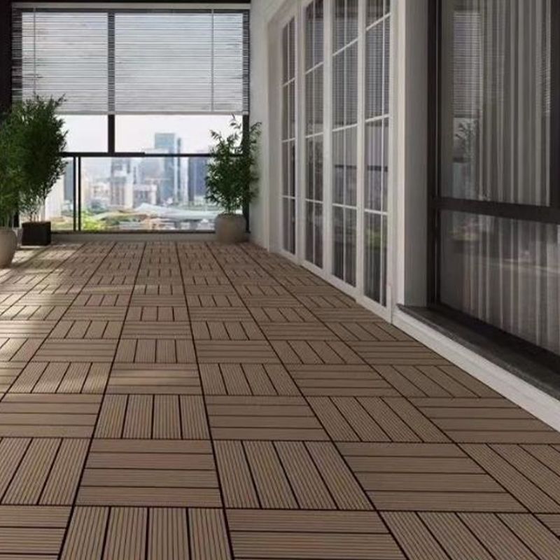 Lisslune | Classic interlocking deck boards Solid color patio tiles