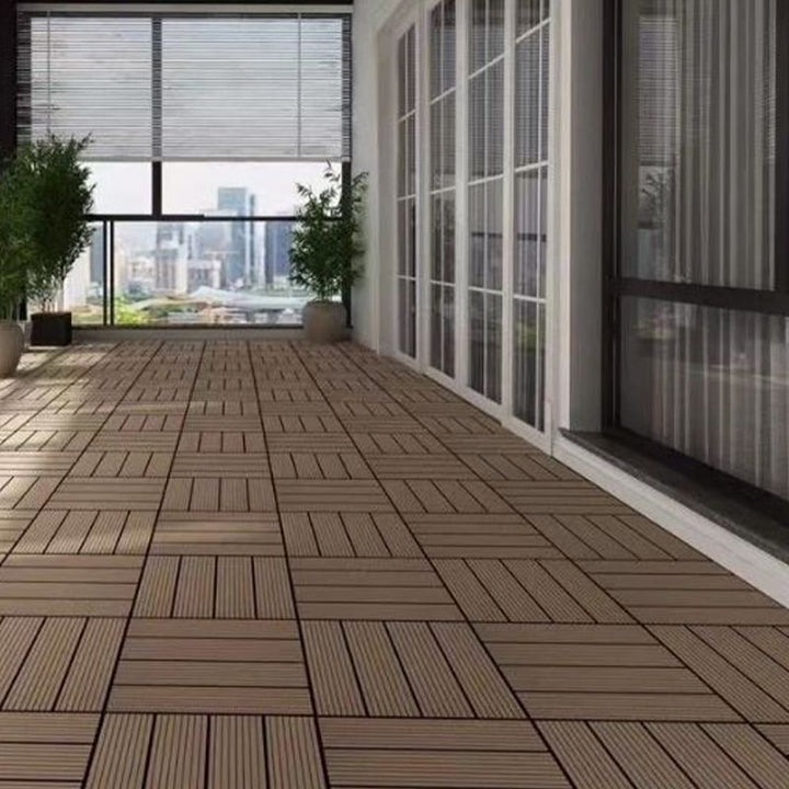 Lisslune | Classic interlocking deck boards Solid color patio tiles